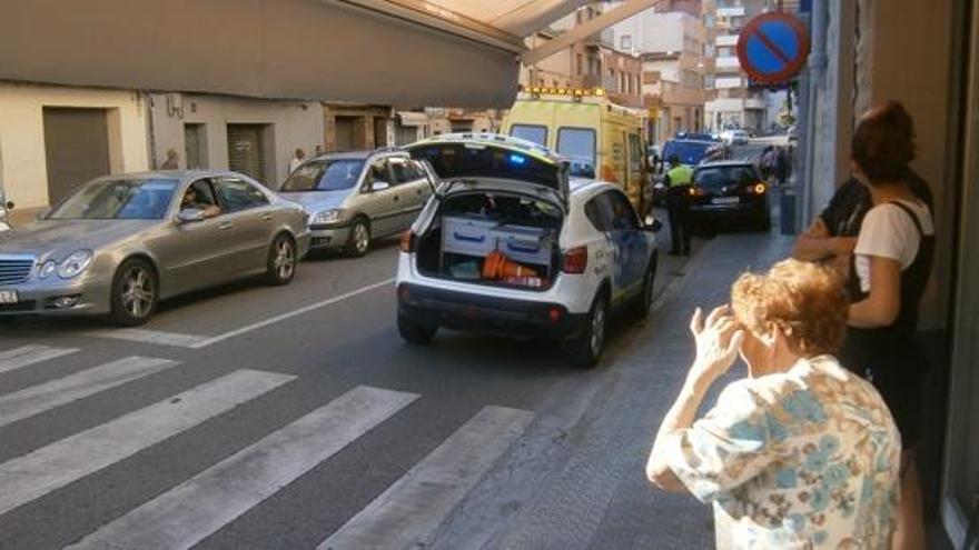 Lloc de l&#039;atropellament, a la carretera de Santpedor