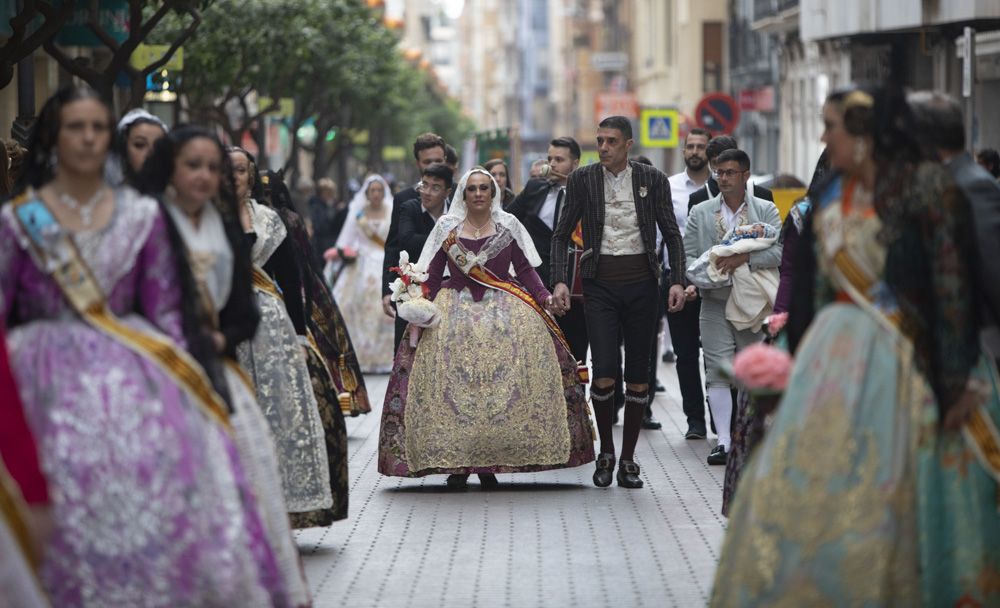 Las imágenes de la ofrenda en Sagunt.