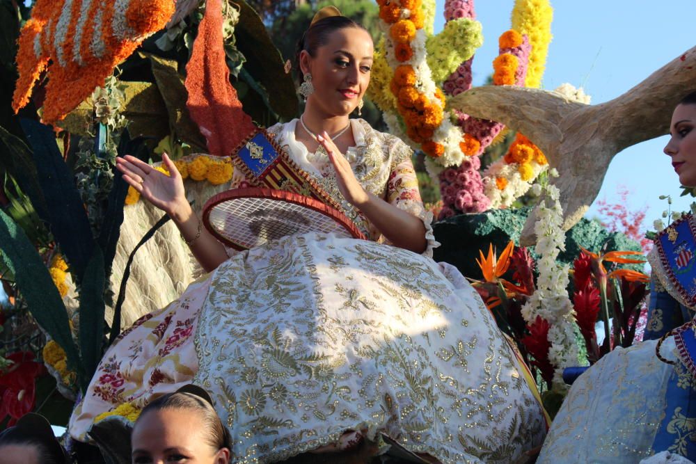 Las falleras de 2017, 2018 y 2019, en la Batalla de Flores