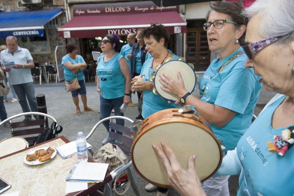 Foliada en las fiestas del Agra do Orzán