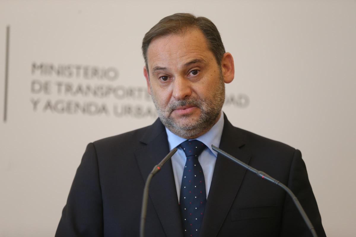 José Luis Ábalos, el 12 de julio de 2021, cuando dejó el Ministerio de Transportes y anunció que dejaba la Secretaría de Organización del PSOE.