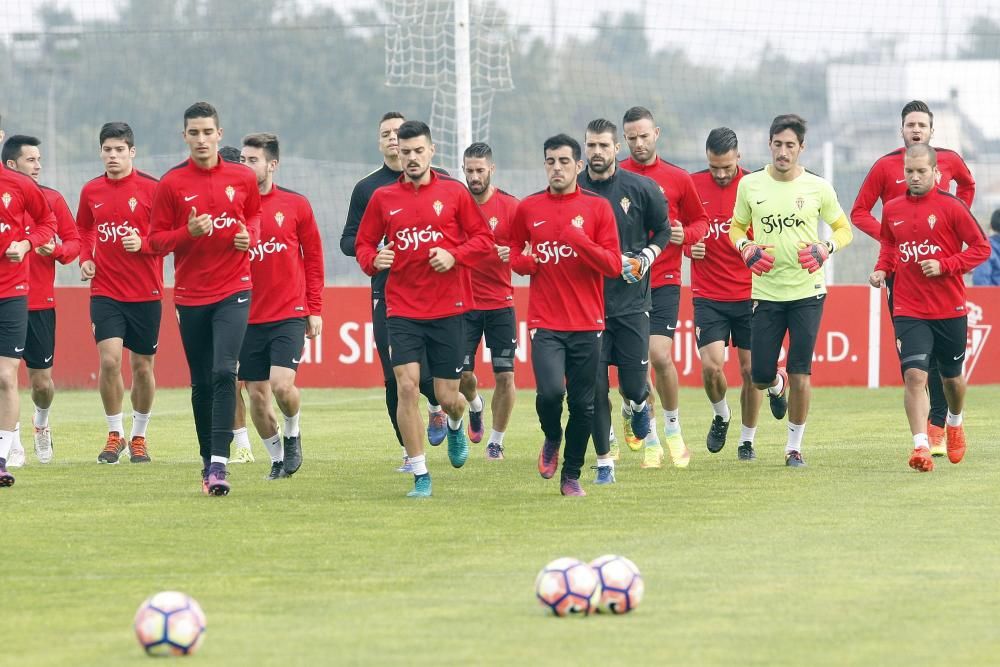 Entrenamiento del Sporting