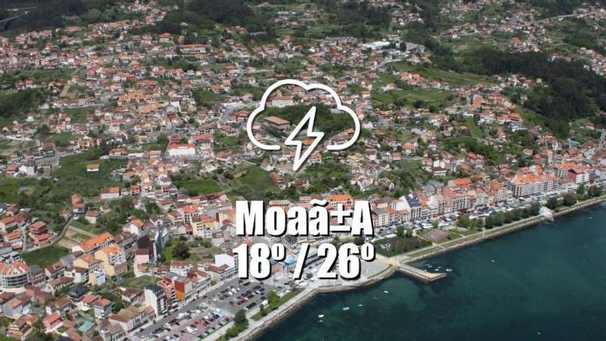 El tiempo en MoaÃ±a: previsión meteorológica para hoy, lunes 3 de agosto