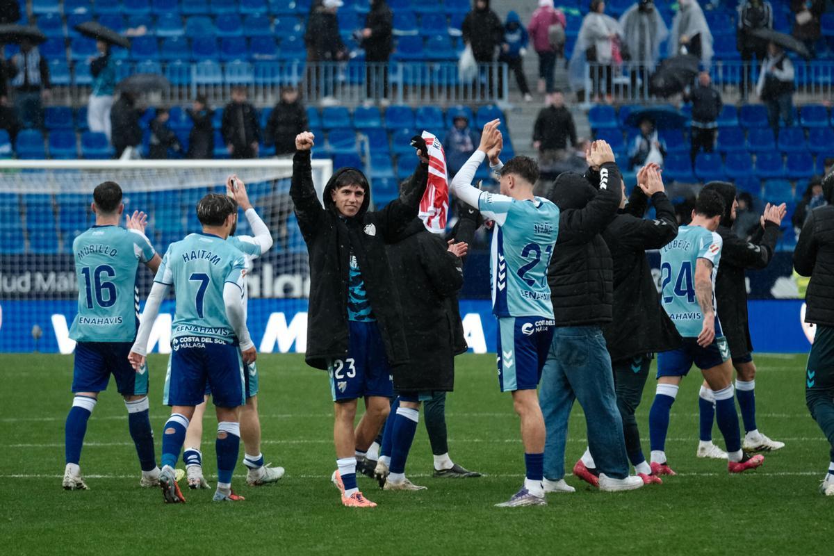 Málaga vs Almeria, estadio la Rosaleda.