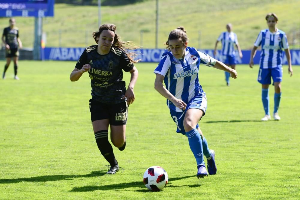 El Dépor Abanca golea 4-1 al Oviedo Moderno