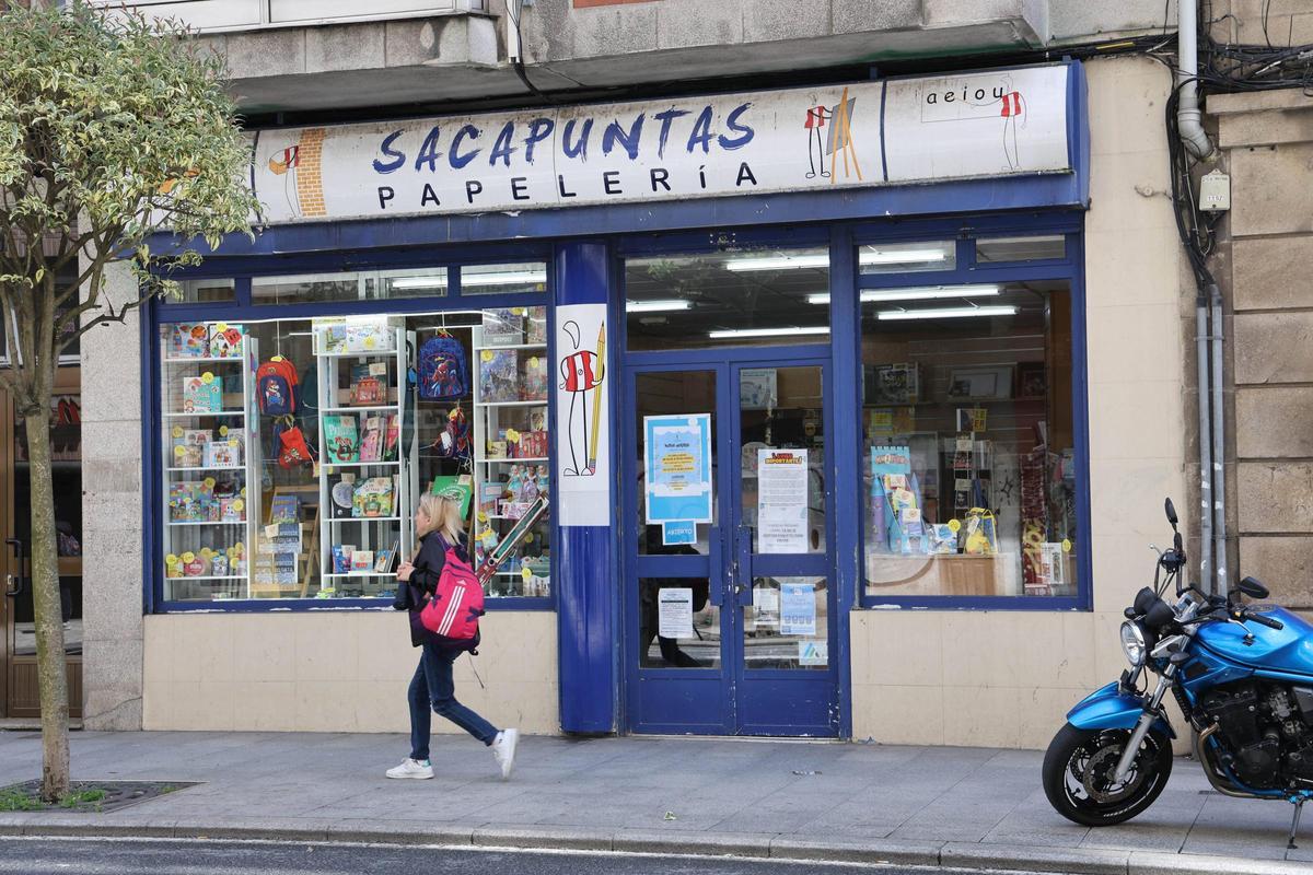 Librería «Sacapuntas», que comunicó su cierre en redes sociales.