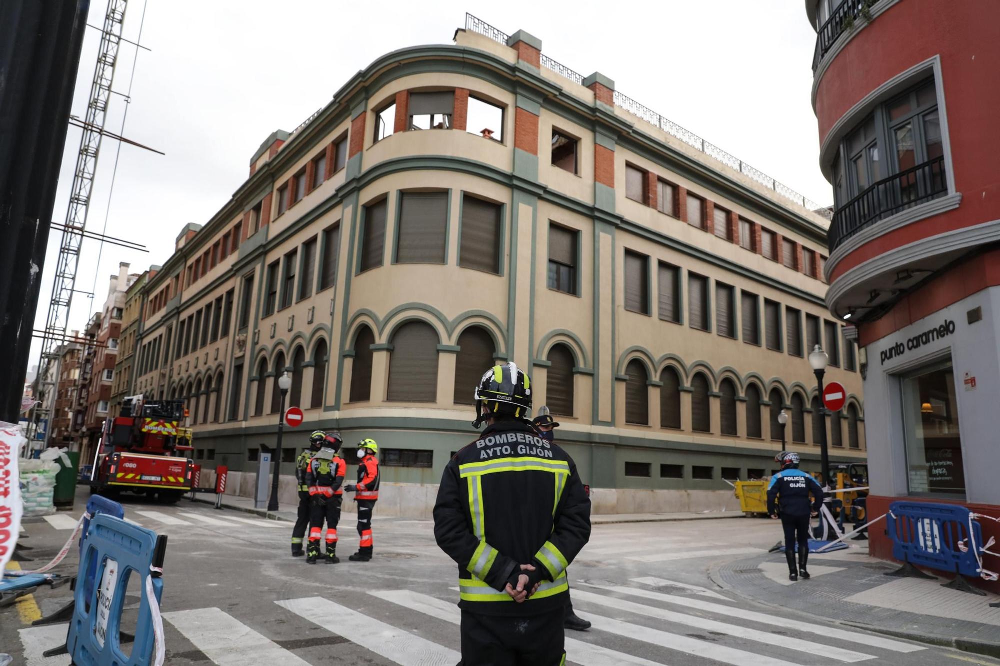 Intervención de urgencia en el colegio San Vicente por riesgo de derrumbes