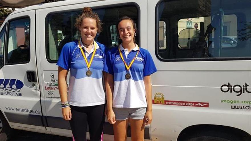 Brillantes medallas de oro nacionales para las emeritenses Alicia Blanco y Alba Soriano