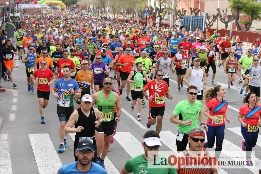 Media Maratón de Murcia: salida