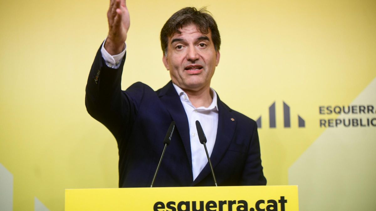L'exviceconseller Sergi Sabrià, en roda de premsa