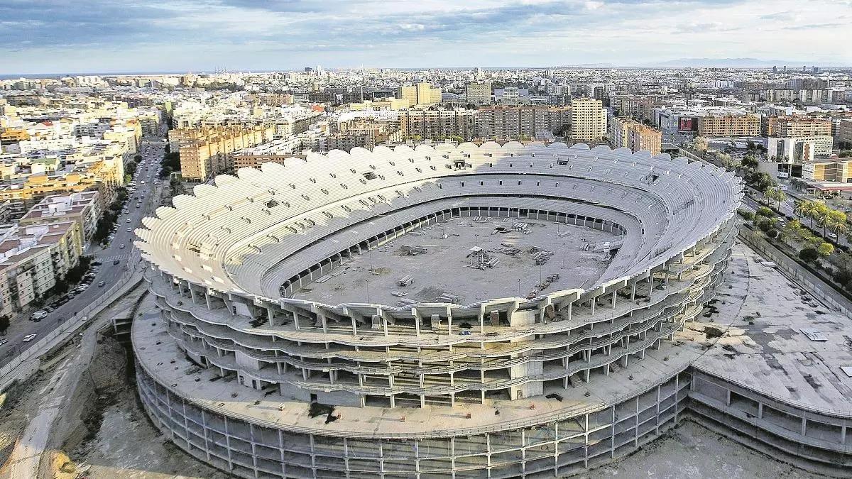 Las obras del Nou Mestalla siguen paralizadas