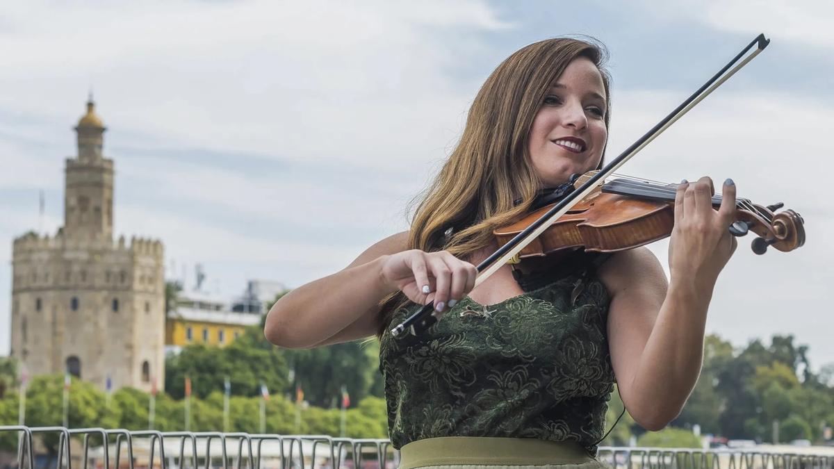 La violinista Rocío Medina.