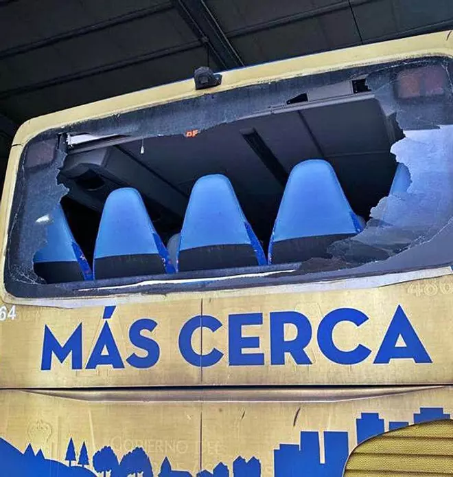 Nuevo ataque a cuatro autobuses de Alsa