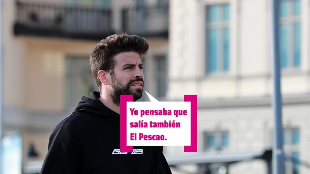 Gerard Piqué preguntándose por qué no canta El Pescao con Dani Martín