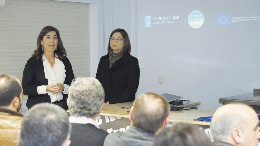 Momento de la presentación del vídeo ayer en Pontedeume.