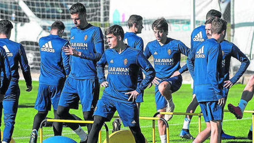 Un entrenamiento del Real Zaragoza