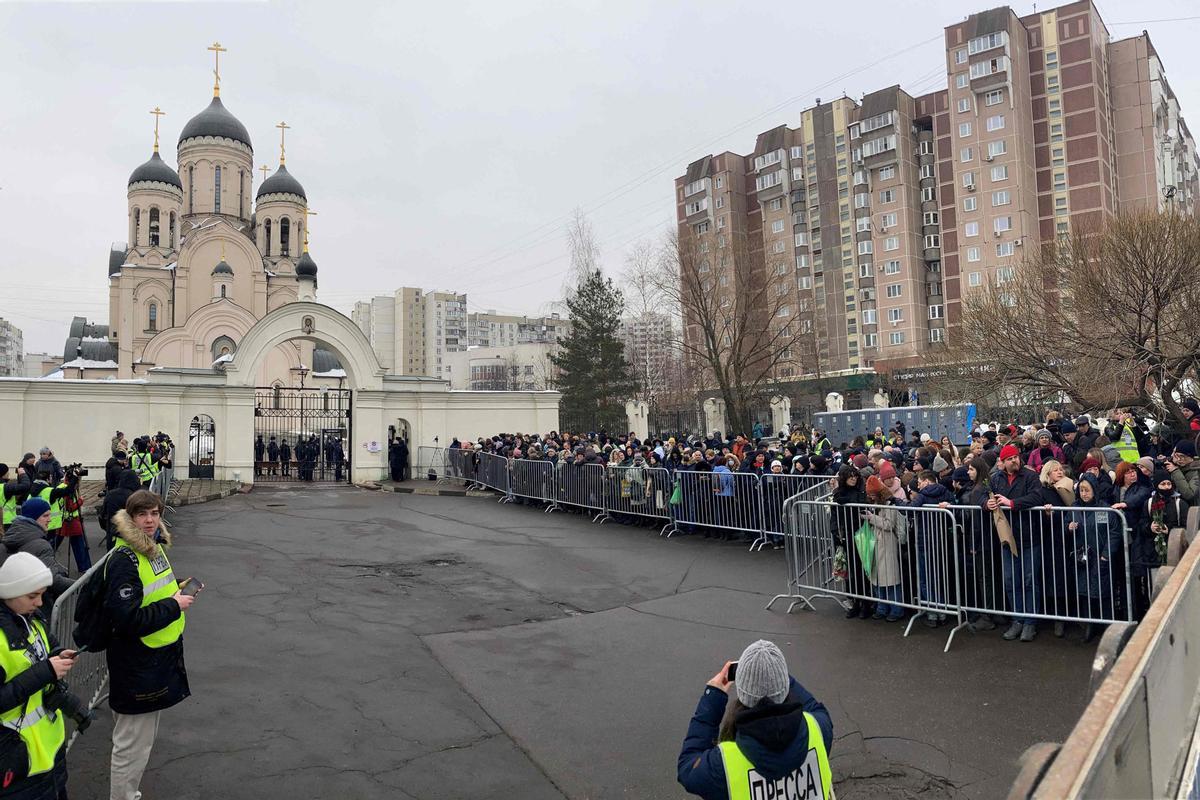 Funeral y ceremonia de despedida del político opositor ruso Alexei Navalny en Moscú