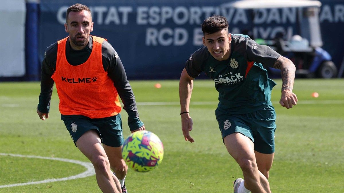 Entrenamiento del Espanyol en la Ciudad Deportiva Dani Jarque