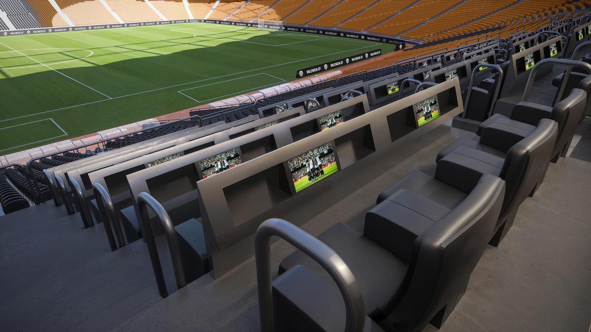 Asientos de hospitality en el Nou Mestalla