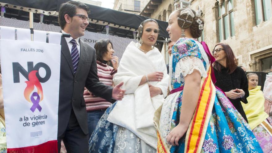 Jorge Rodríguez y Alicia Moreno, en la recepción del año pasado.