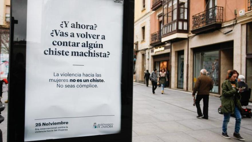 Una de las campañas contra la violencia de género realizadas en Zamora