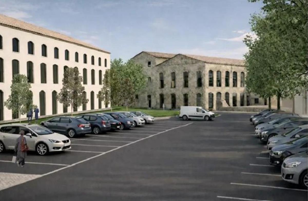 Reproducción de cómo quedaría la plaza de Teixidores de Sóller.