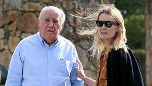 Amancio Ortega y su hija Marta.