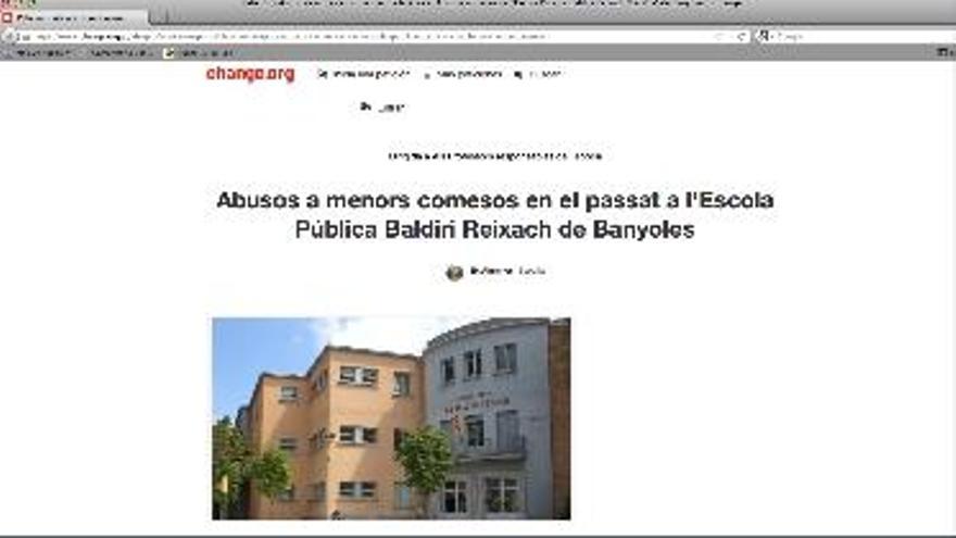 Campanya per exigir explicacions a l&#039;escola on s&#039;han denunciat abusos