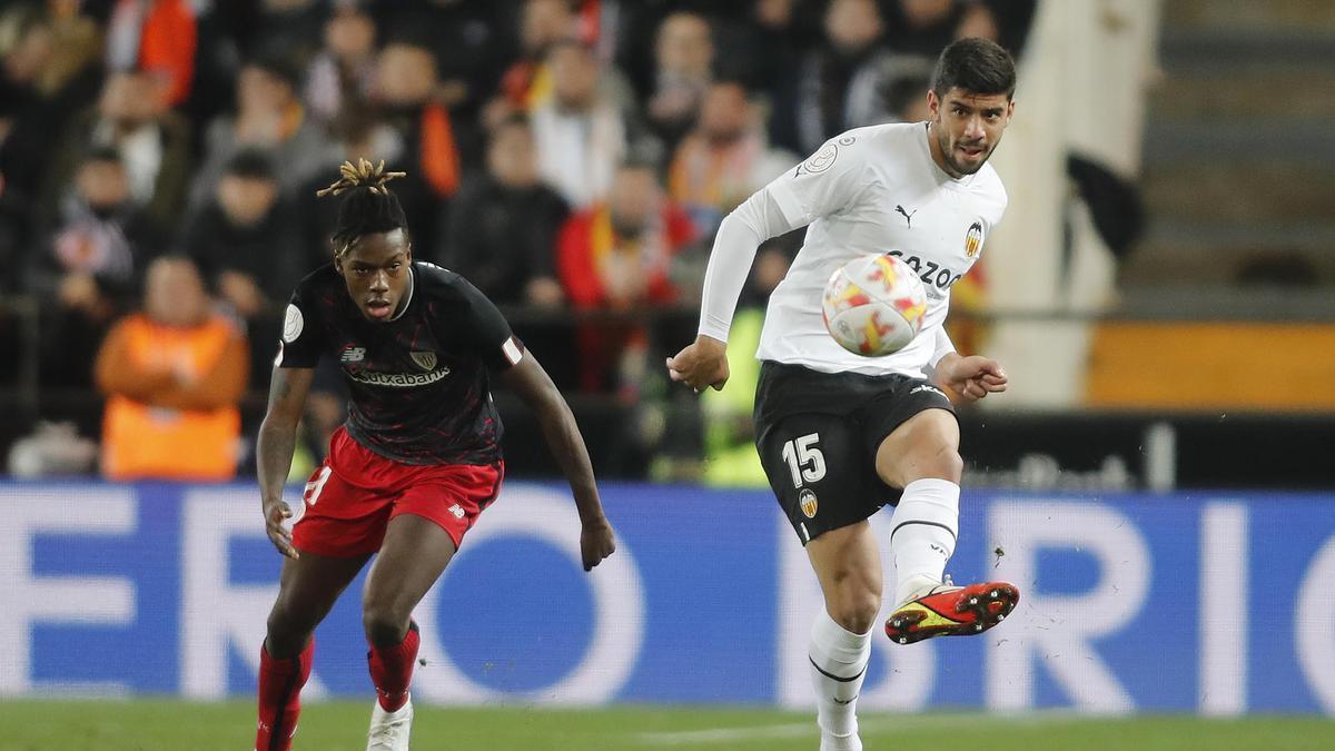 Cenk, en un partido ante el Athletic.