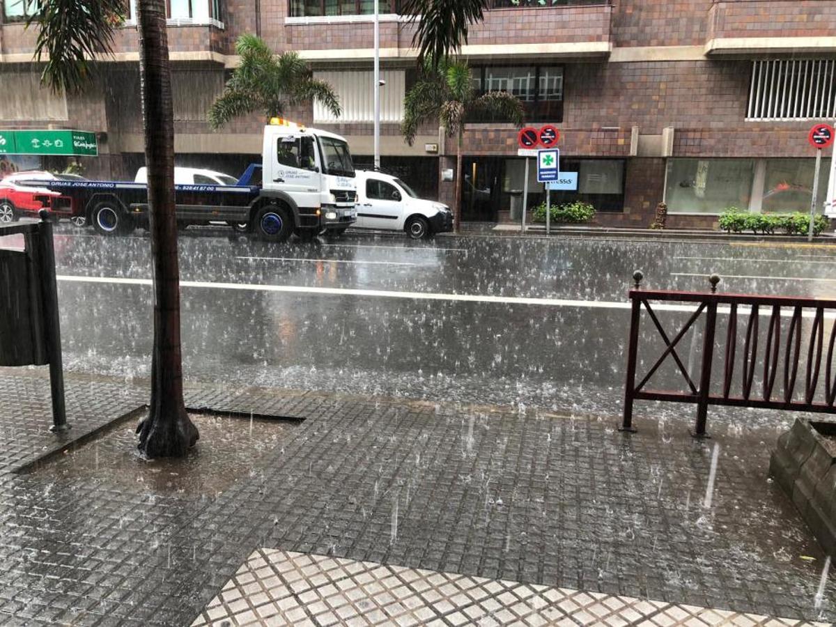 Lluvia en Francisco Gourié.
