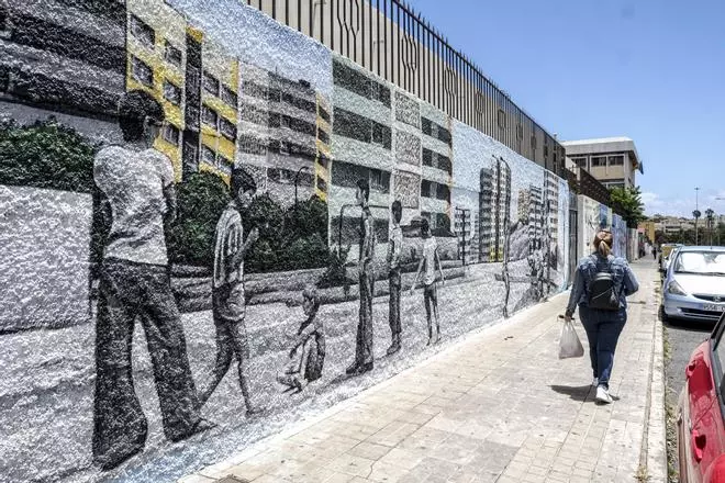 Murales en el IES Cruz de Piedra