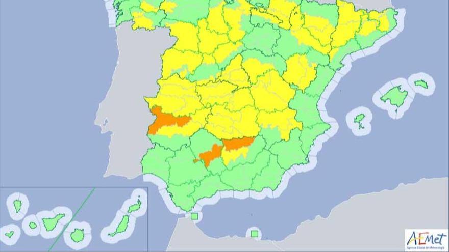 Diez localidades extremeñas copan las temperaturas más alta de España durante la madrugada