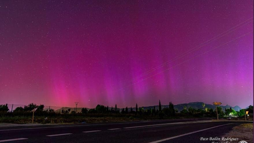 La aurora boreal vista desde Son Sardina