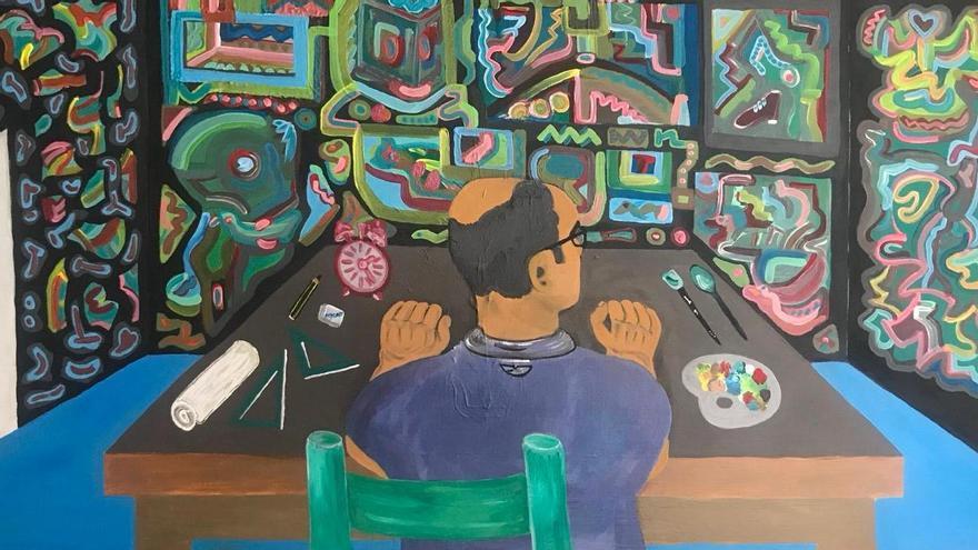 Carlos de las Casas, el artista que pinta para recordar quién es