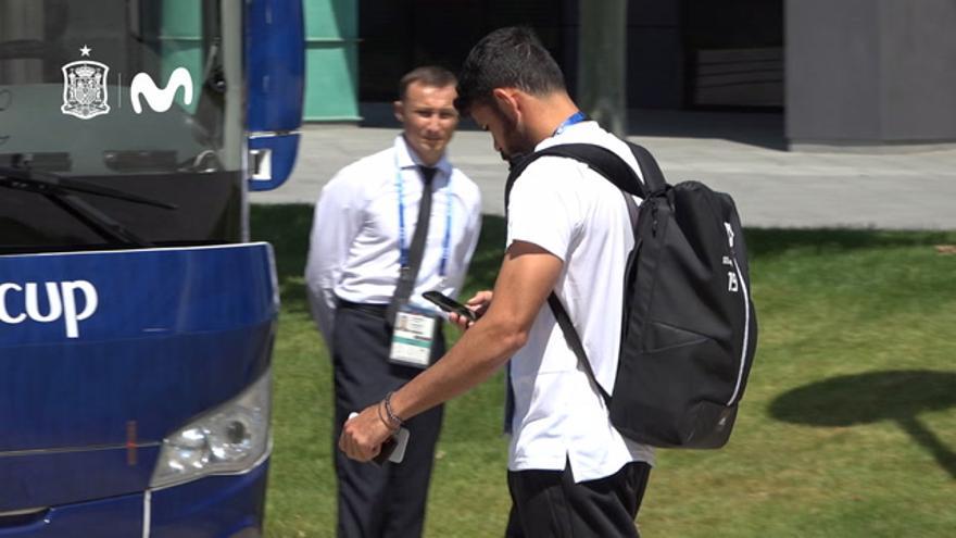 La Selección Española de Fútbol llega a Sochi