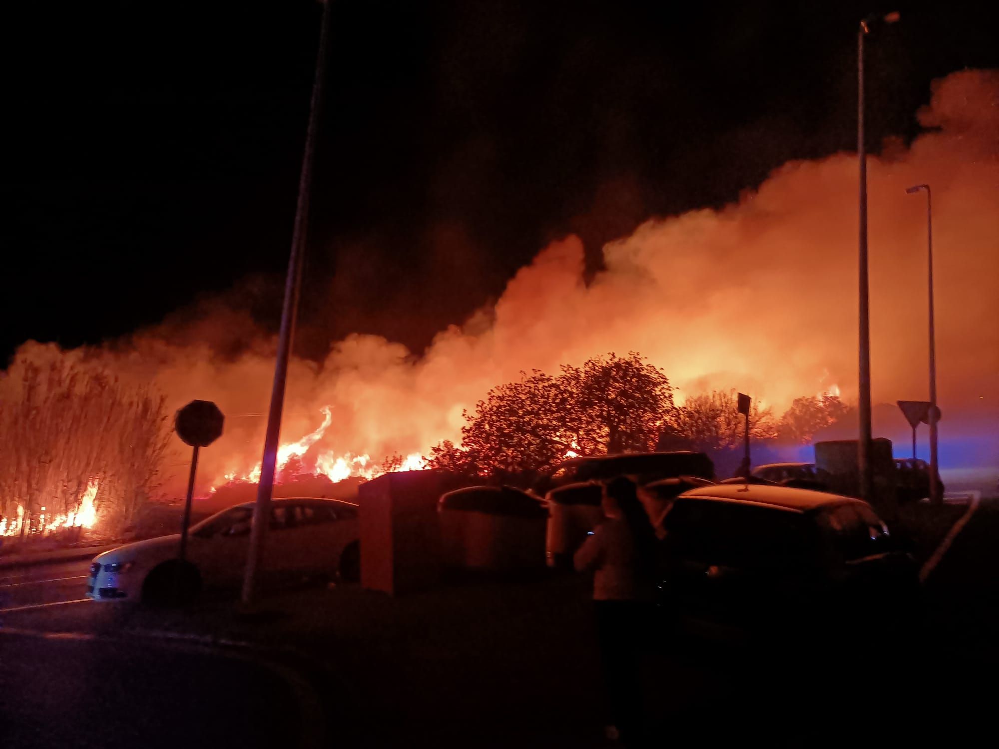 El incendio en Teulada provocado por fuegos artificiales, en imágenes