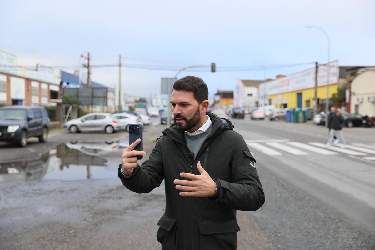 El secretario general del PSOE de la provincia de Cáceres, en Martín Palomino de Plasencia.