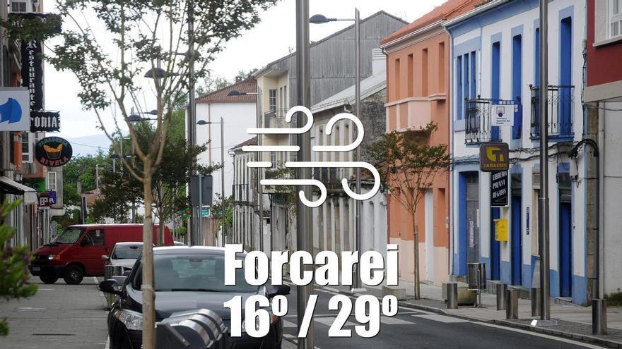 El tiempo en Forcarei: previsión meteorológica para hoy, viernes 14 de agosto