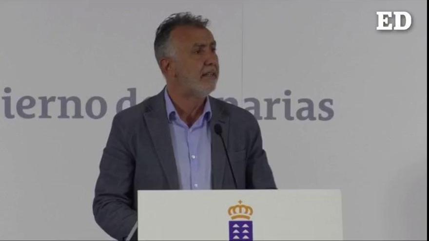 Ángel Víctor Torres  informa de los nombres de los consejeros que van a conformar el Gobierno de Canarias