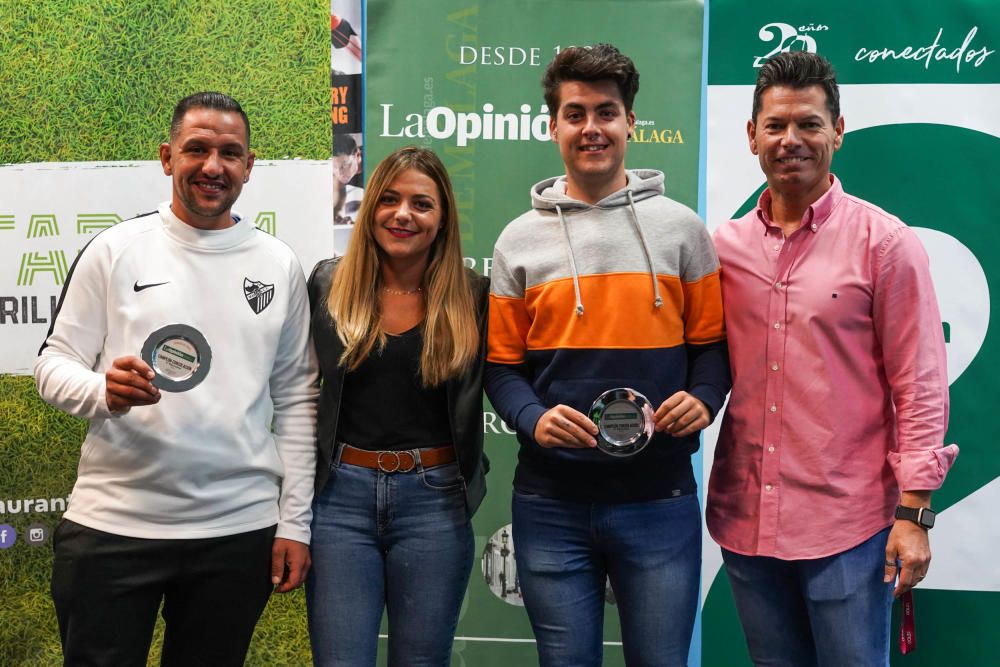 Entrega de los premios a los ganadores del V Torneo de Pádel de La Opinión de Málaga.