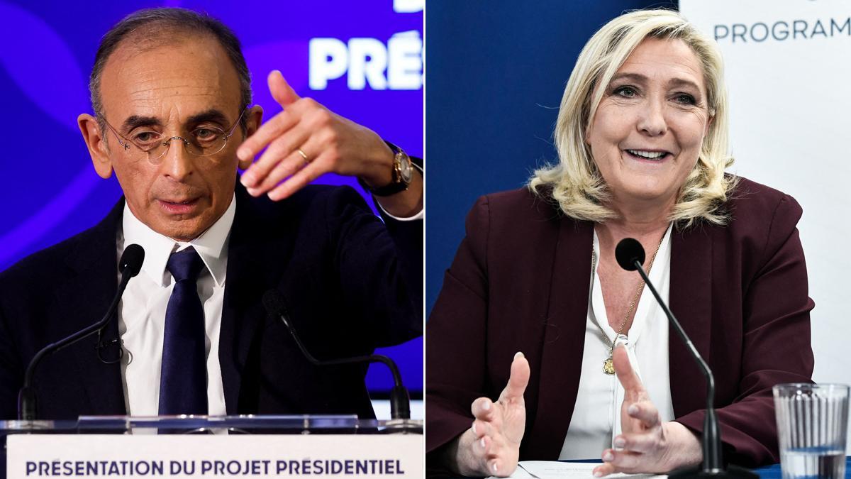 Eric Zemmour y Marine Le Pen