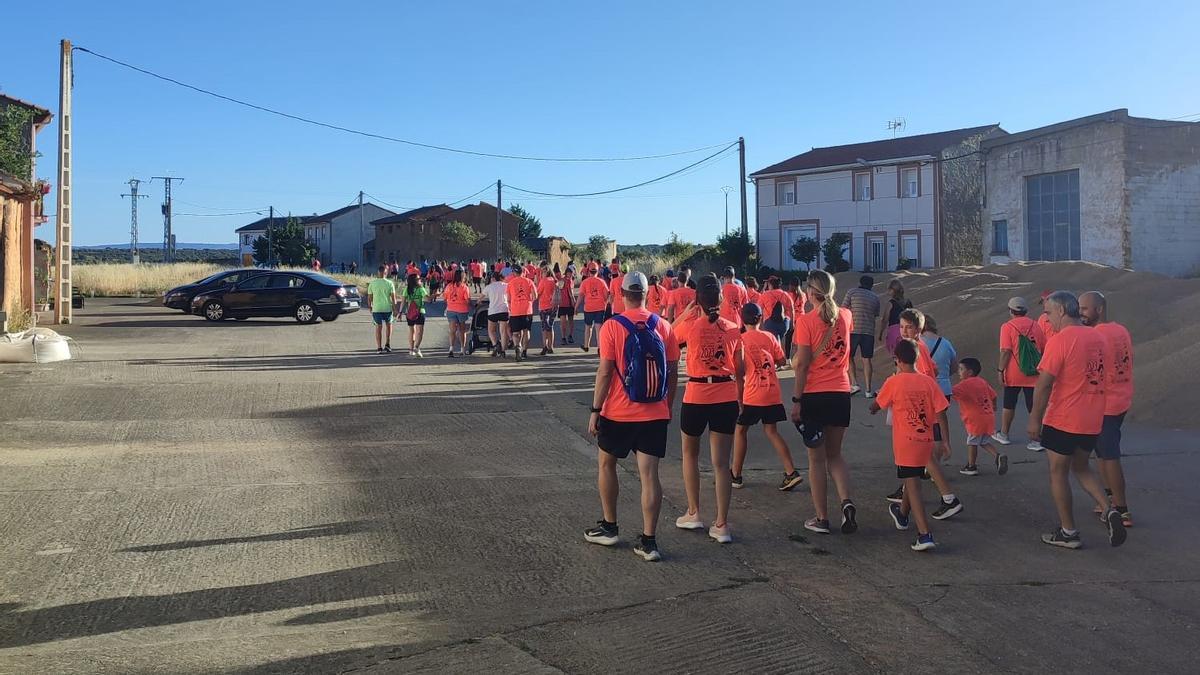 Algunos de los participantes en la II Marcha Solidaria.