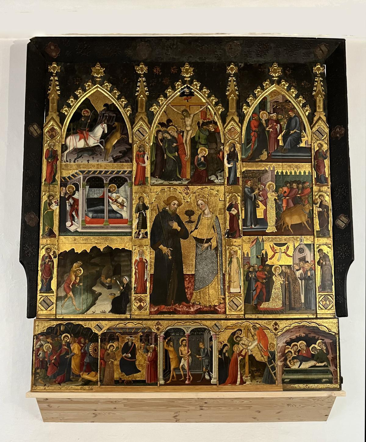 Imagen del retablo tras la restauración