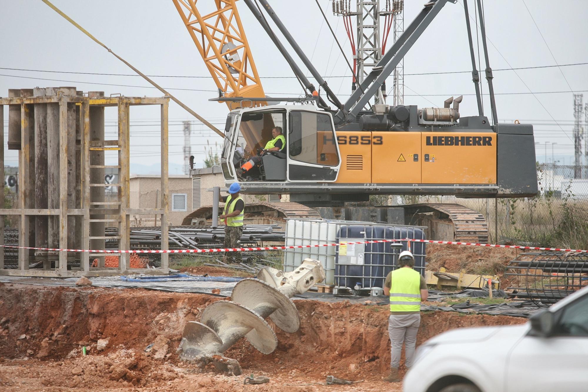 Avanzan los trabajos en la primera fase del acceso ferroviario sur a PortCastelló