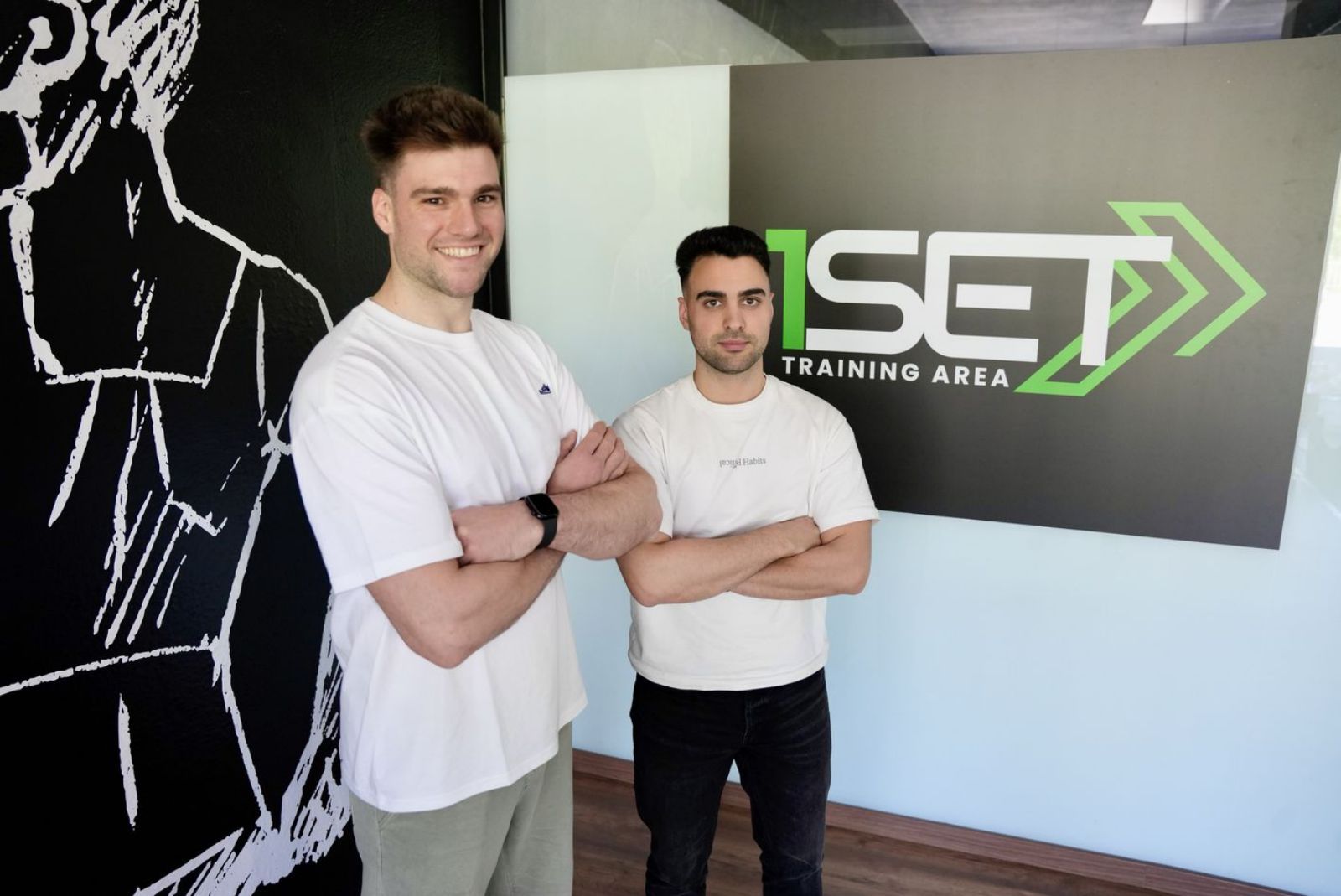 Iván Iglesias y David Cao, en su nuevo local. | Bernabé