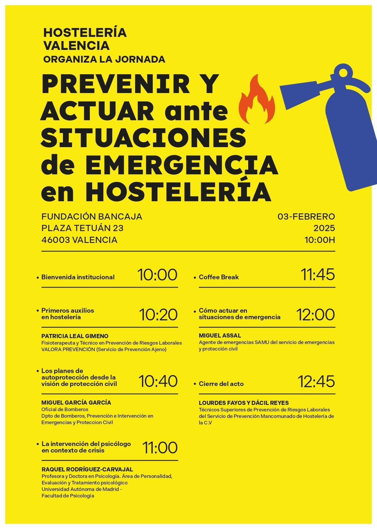 Programa de la jornada.