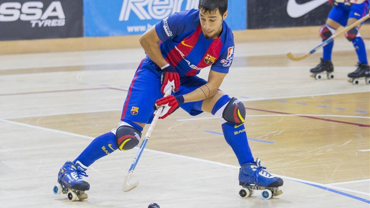 Lucas Ordoñez se lesionó frente al Lloret en el Palau Blaugrana