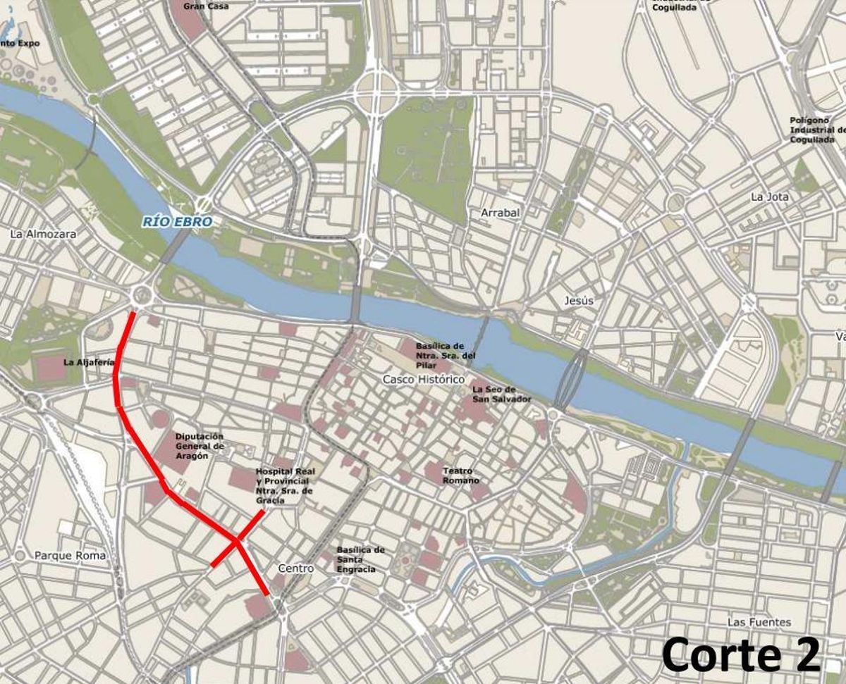 Corte 2 del bus urbano por La Vuelta a su paso por Zaragoza.