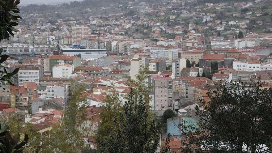 Vista del casco urbano de Marín. // Santos Álvarez