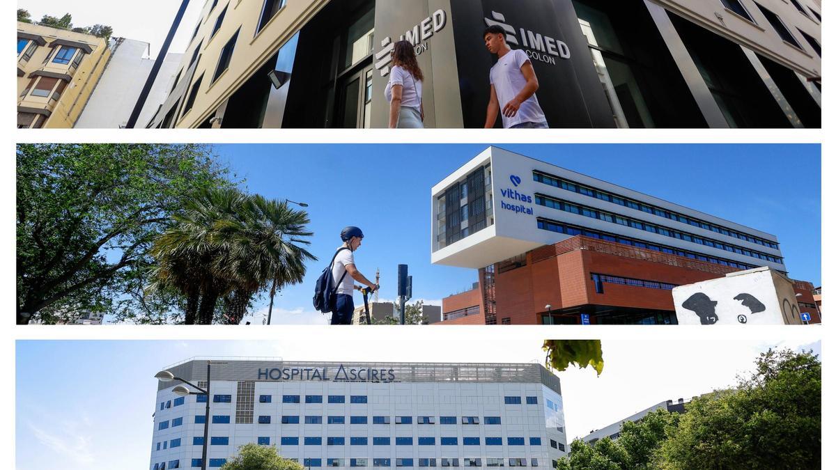 Dos hospitales privados, Imed Colón y Vithas Turia, han abierto en València en el último año; y pronto abrirá el de Ascires.